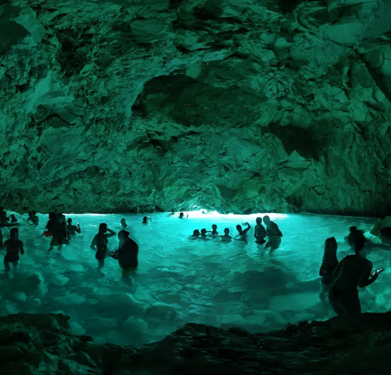 Secret Blue Cave, Grama Bay Speed Boat Tour